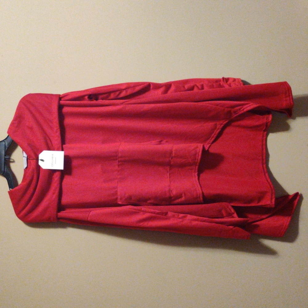 Cellabie Long Sleeve Hooded Hi Low Sweatshirt NWT